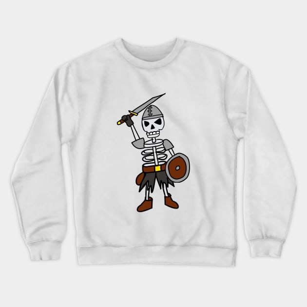 Skeleton Warrior Crewneck Sweatshirt by Ngurah Arie